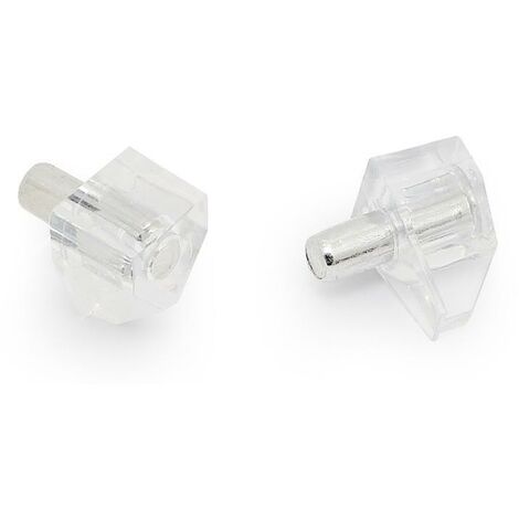 soporte estante safeti plástico blanco/neutro ø3 / ø5 acabado transparente ø diámetro ø5