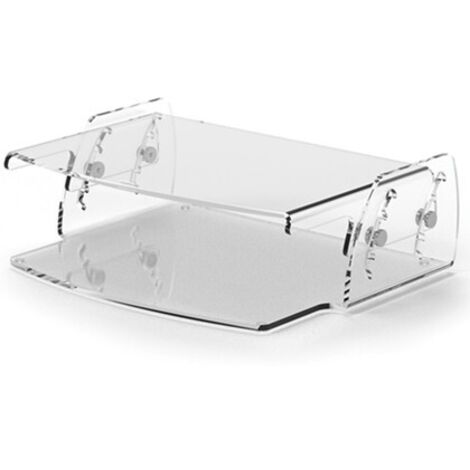 Soporte fellowes para monitor clarity ajustable 5 posiciones transparente 70x256x320 mm hasta 15 kg