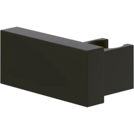 Soporte fijo de pared para duchas universales VILLEROY ET BOCH rectangular negro mate