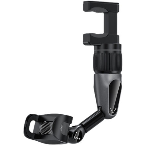 Soporte flexible para teléfono móvil en el espejo retrovisor del coche, ajustable 360°, para una conducción segura.