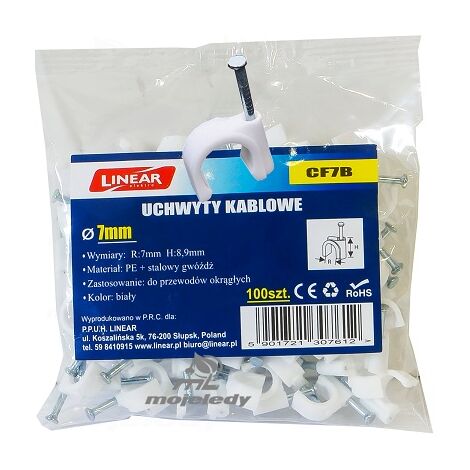 Soporte FLOP 07 100 uds. pack 7x8.9 blanco CF7B