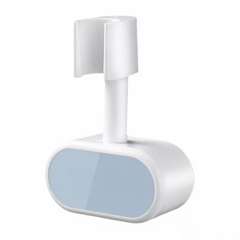 Soporte giratorio de 180° para ducha, autoadhesivo, de montaje en pared, soporte extraíble para cabezal de ducha de bañera.