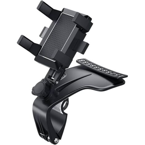 Soporte giratorio para teléfono de coche, rotación de 1200 grados, soporte con clip para salpicadero HUD, soporte universal multifuncional para navegación AR de coche.