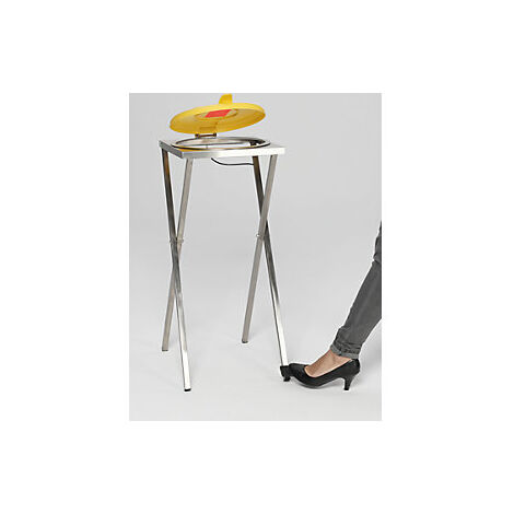 Soporte higiénico de acero inoxidable para bolsas de basura 