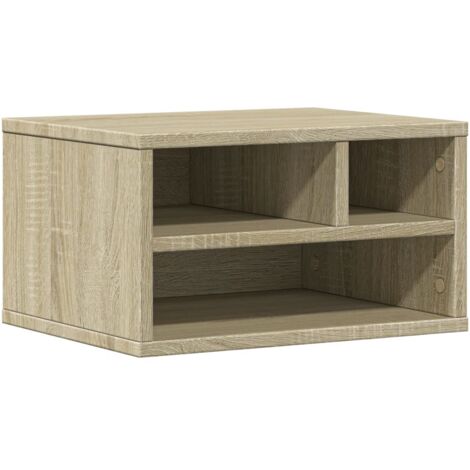 Soporte impresora madera ingeniería roble Sonoma 40x32x22,5 cm vidaXL