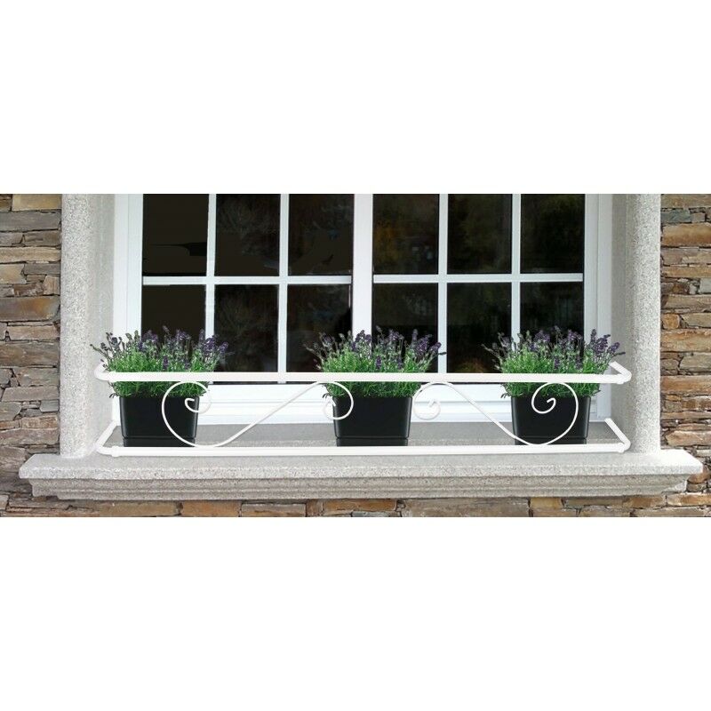 

Soporte Balconcillo Clasico Blanco Extensible 102,5-140 Cm Protector Anticaida De Jardineras Y Macetas Para Alfeizar De Ventana
