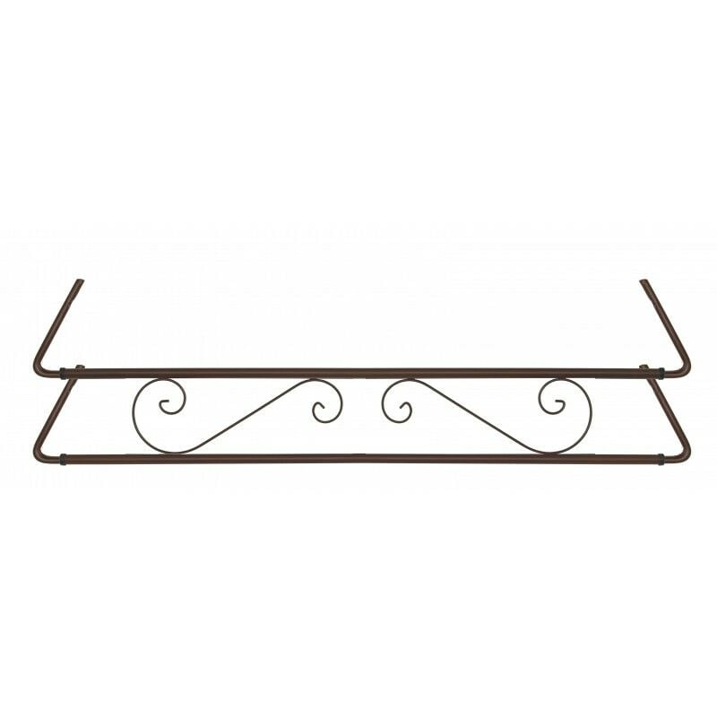 

Soporte Balconcillo Clasico Marron Forja Extensible 102,5-140 Cm Protector Anticaida De Jardineras Y Macetas Para Alfeizar De Ventana