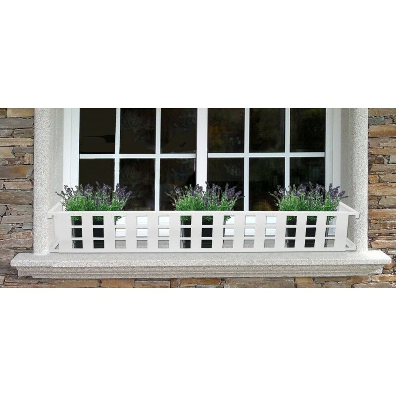 

Soporte Balconcillo Desmontable Cuadros Blanco Extensible 140-200Cm Protector Anticaida De Jardineras Y Macetas Para Alfeizar De Ventana