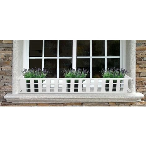 SOPORTE BALCONCILLO DESMONTABLE CUADROS BLANCO EXTENSIBLE 60-100 CM PROTECTOR ANTICAIDA DE JARDINERAS Y MACETAS PARA ALFEIZAR DE VENTANA