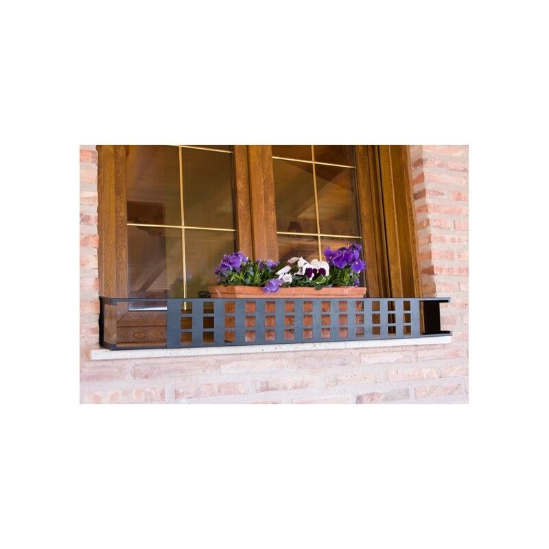 

Soporte Balconcillo Desmontable Cuadros Negro Forja Extensible 60-100 Cm Protector Anticaida De Jardineras Y Macetas Para Alfeizar De Ventana