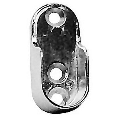 SOPORTE LATERAL OVAL NIQUELADO