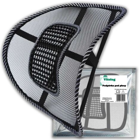 SOPORTE LUMBAR PARA SILLA DE OFICINA/COCHE, ALMOHADILLA RESISTENTE
