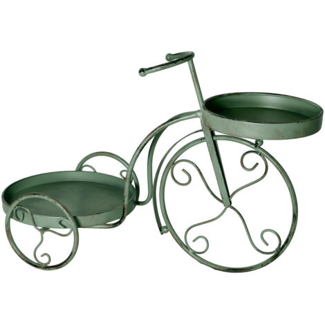 Soporte macetero verde, 55x24x35h cm