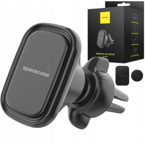 Soporte magnético para rejilla de ventilación de coche Spacecase SC08, negro