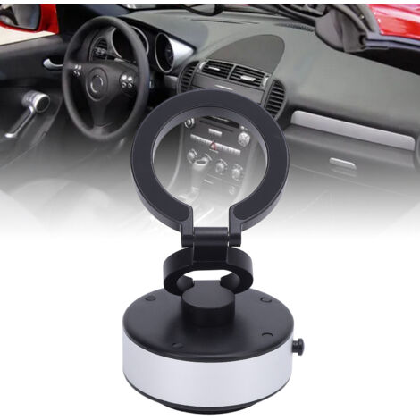Soporte magnético para smartphone Soporte para coches eléctricos y escritorios Succión giratoria de 360° Juego de 3 piezas Acero inoxidable y ABS Plateado