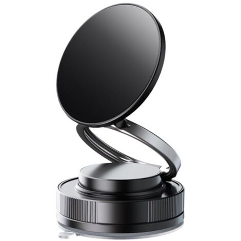 Soporte magnético para teléfono con ventosa, ajustable 360°, compatible con MagSafe, ideal para el coche, maquillaje, gimnasio o espejo. Compatible con iPhone 11 y modelos posteriores.