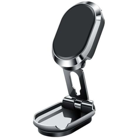 Soporte magnético para teléfono de coche, soporte magnético multifuncional de metal para teléfono de coche, soporte de escritorio para salpicadero con rotación de 360°, compatible con todos los teléfo
