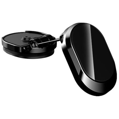 Soporte magnético para teléfono, giratorio 360°, universal, negro