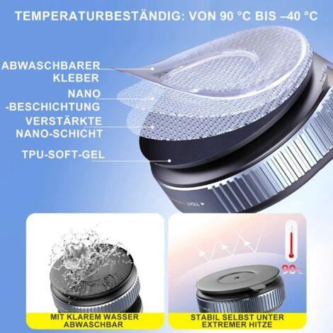 Soporte magnético para teléfono móvil para coche, apto para montaje en coche, potente ventosa, diseño magnético, compatible con todos los teléfonos, rotación de 360°.