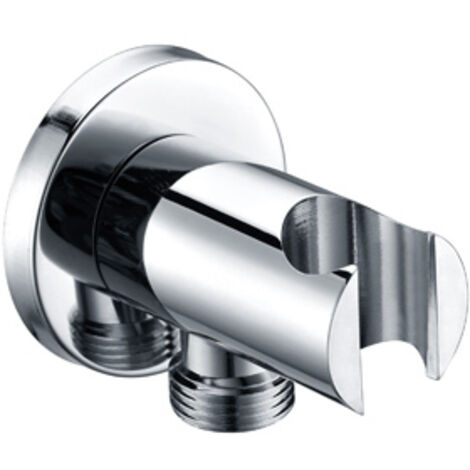 Soporte Mango Ducha IMEX SFD002 – Redondo Cromo, Salida Agua