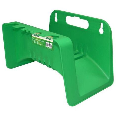 SOPORTE MANGUERA PLASTICO TIPO GANCHO VERDE SATURNIA