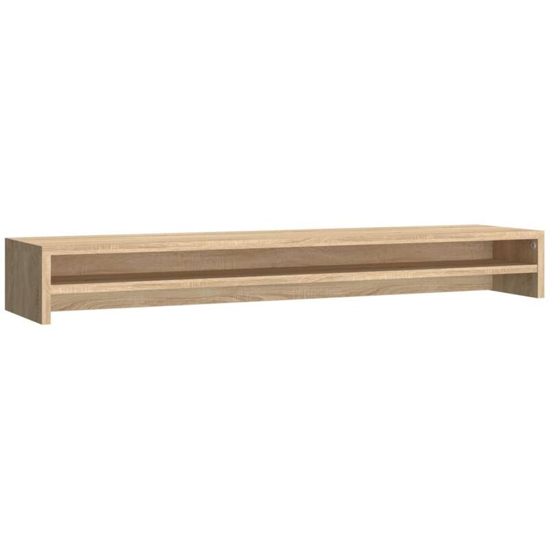 

Soporte mesa para pantalla aglomerado roble Sonoma 100x24x13 cm - Marrón - Vidaxl
