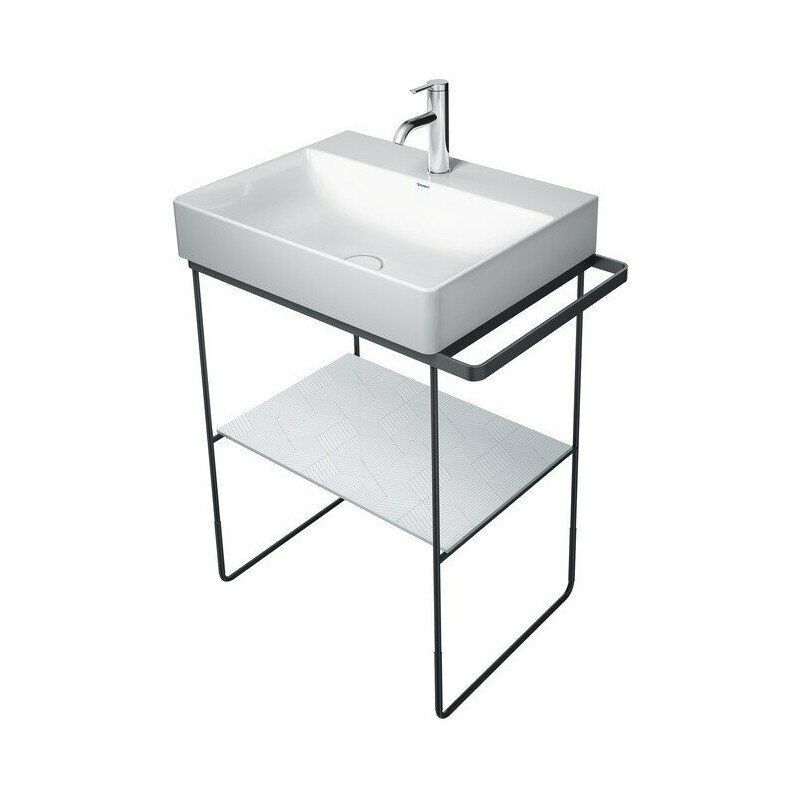 

Duravit - Soporte metálico DURASQUARE para suelo, regulable en altura + 50 mm f WT 235360 cromado