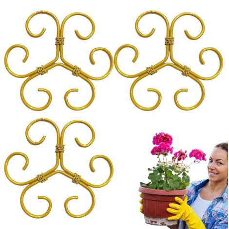 Soporte metálico reutilizable para plantas trepadoras, estabilizador de 10,5 x 10,5 cm, accesorio ideal para interiores y exteriores - OTROS