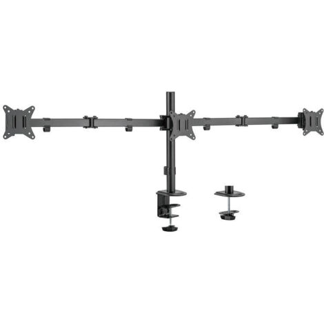 SOPORTE MONITOR EWENT 3 MONITORES 7kG 13-27 VESA 75x75 o 100x100