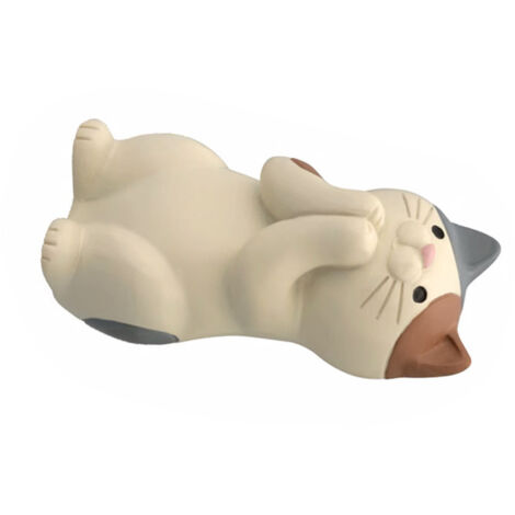 [Soporte multifuncional para teléfono, tableta, gafas y bolígrafo con motivo de gato, decoración de escritorio para el hogar, gato tricolor]