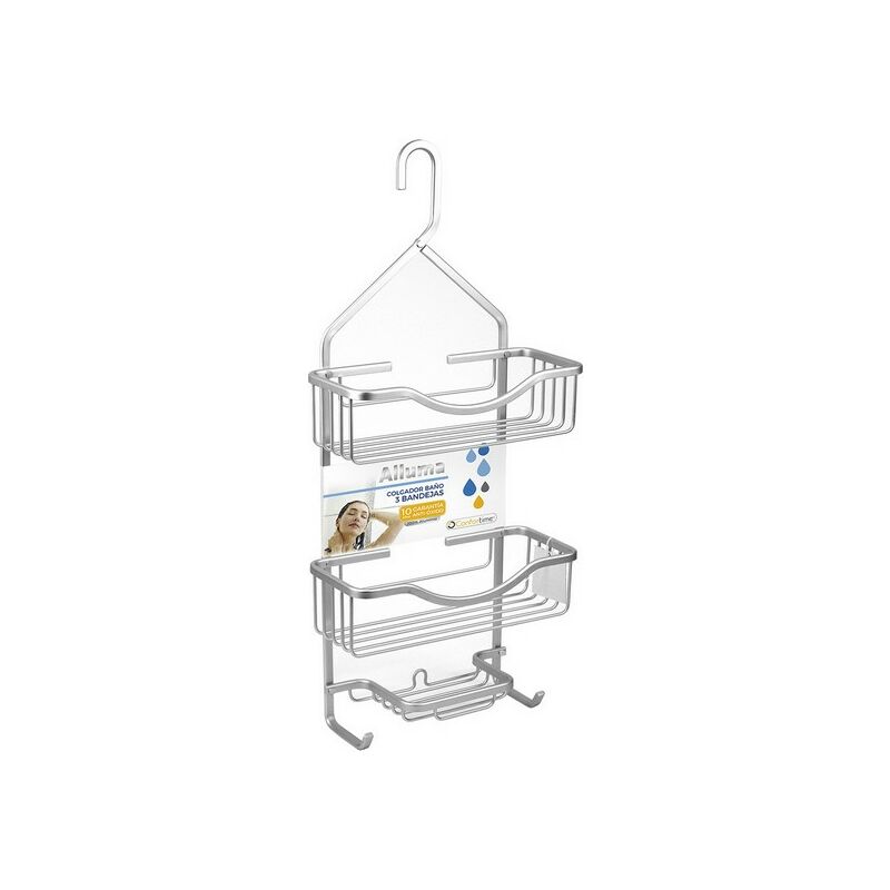 

Soporte Organizador para Bañera Confortime Aluminio (27,5 x 12 x 63 cm)