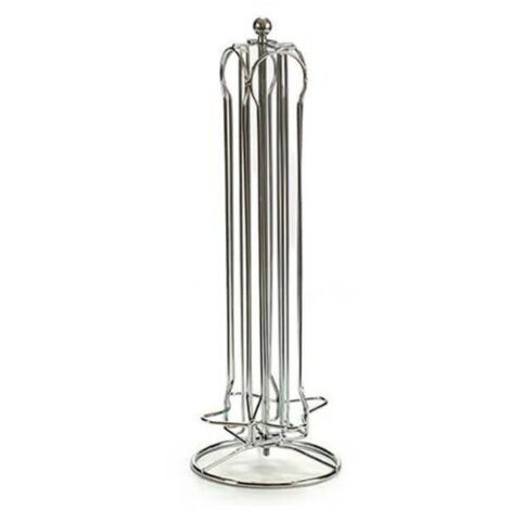 Soporte para 36 Cápsulas de Café Kinvara Nespresso Plateado Metal 13 x 39 x 13 cm Giratorio 36 Piezas