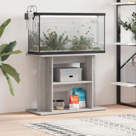 Soporte para acuario  gris 80x35x60 cm Madera sintética