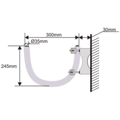 Soporte para antena parabólica tipo U Electro Dh 60.269/SAT 8430552115303