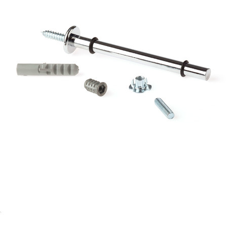 REI Soporte para Baldas de Cristal y Madera Fabricado en Acero Acabado en Cromo Brillo Para Baldas con Espesores de - mm Medidas 2929150 mm Sistema de Fijación Atornillado 1 Unidad