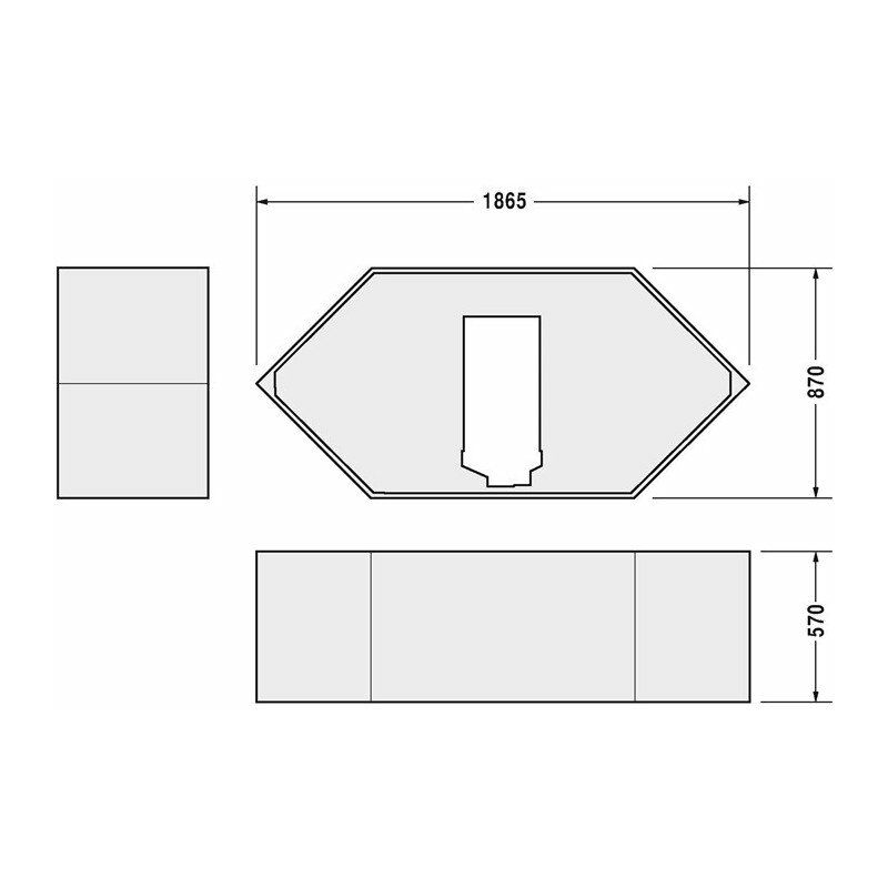 

Soporte para bañera para 700023 1900x900mm - Duravit