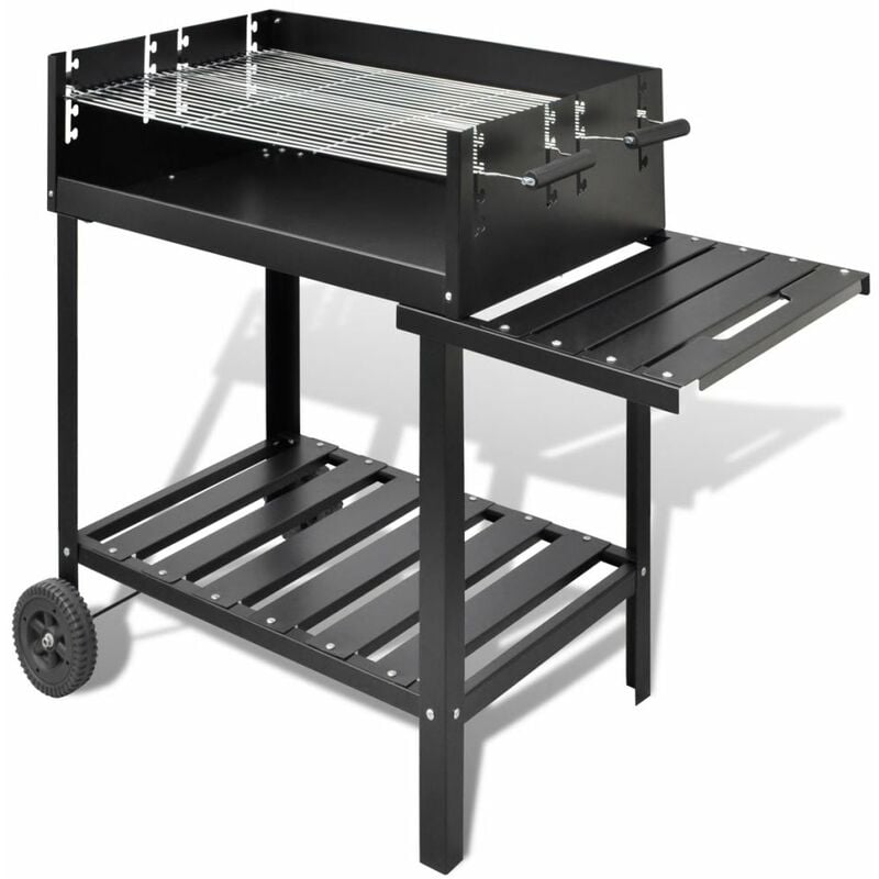 

Soporte para barbacoa de carbon con 2 ruedas