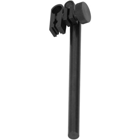 Soporte para barra de indicador de cuadrante con abrazadera giratoria de cola de milano de 6 mm/8 mm y 120 mm de aluminio