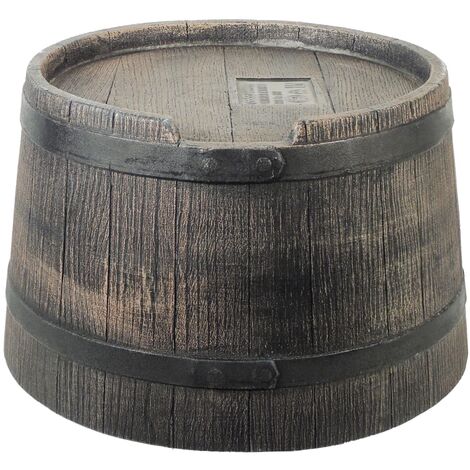 Soporte para barril de lluvia aspecto madera 45x28,5 cm marrón Nature - Marrón