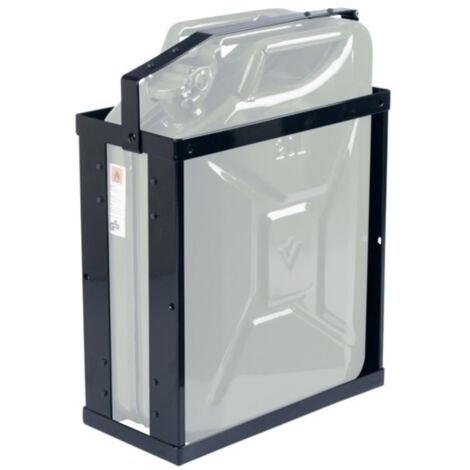 Soporte para bidón L.370mm An.185mm H.500mm negro azabache RAL 9005 3.3kg VALPRO