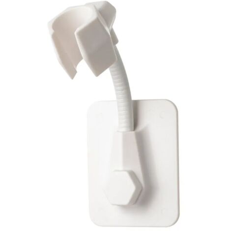 Soporte para cabezal de ducha, autoadhesivo y ajustable para montaje en pared, no requiere perforación, compatible con todos los cabezales de ducha de mano, fácil instalación.