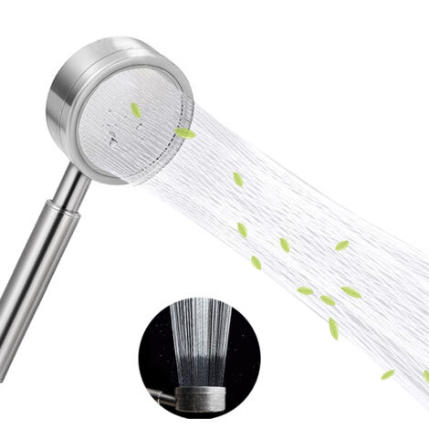 Soporte para cabezal de ducha de acero inoxidable 304 con filtro, juego de cabezal de ducha metálico con manguera de 1,5 m, fácil instalación para baño.