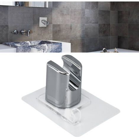 Soporte para cabezal de ducha – Soporte adhesivo sin clavos para cabezales de ducha de bidé – ABS transparente, fácil instalación en el baño