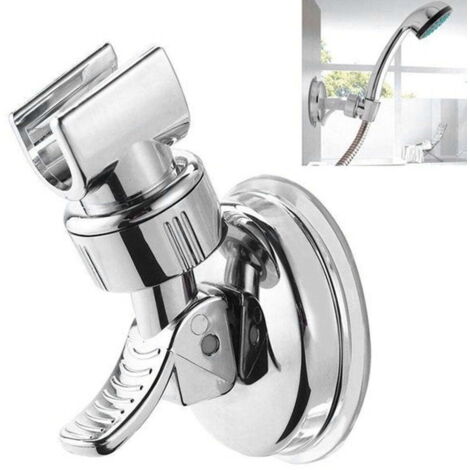 Soporte para cabezal de ducha, soporte de pared para cabezal de ducha con ventosa ajustable, soporte para cabezal de ducha con ventosa para baño, para cabezal de ducha de mano y soporte adhesivo para 