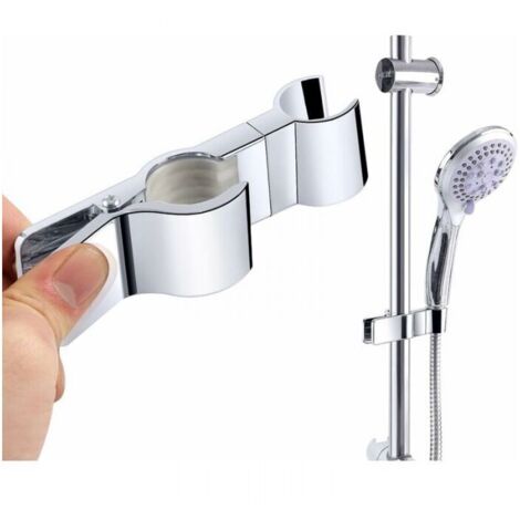 Soporte para cabezal de ducha, soporte para barra de ducha, soporte para cabezal de ducha con clip ajustable 45 °C