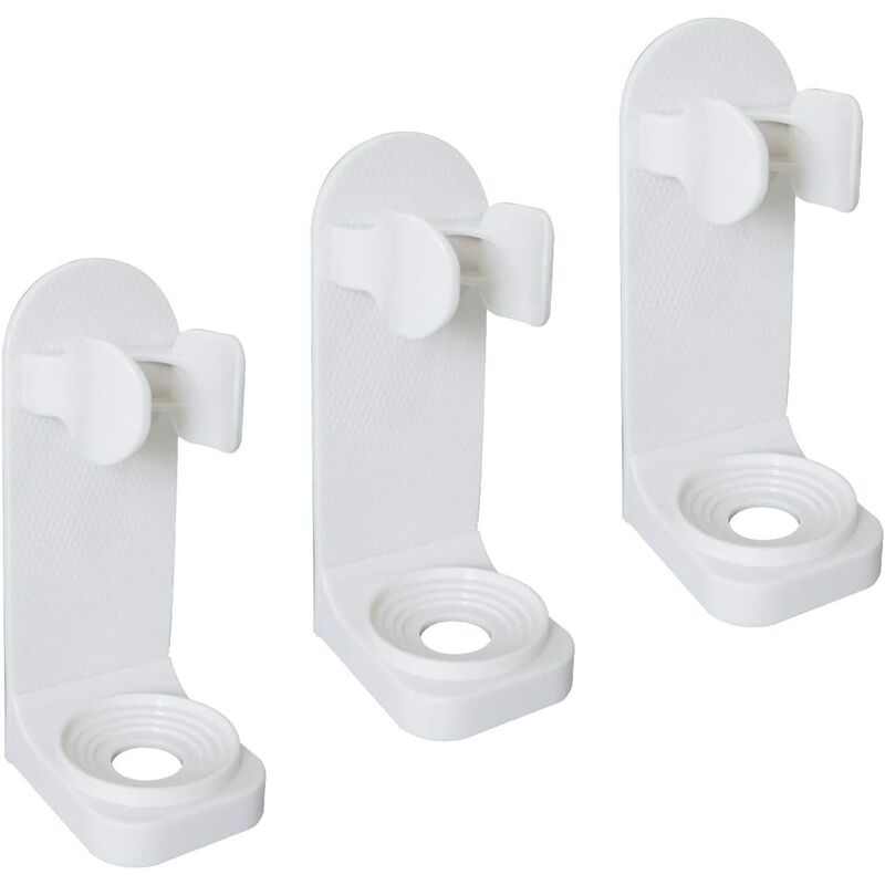 

Soporte para cepillo de dientes eléctrico de 3 piezas, soporte para cepillo de dientes de pared adhesiva para baño, soporte para cepillo de dientes