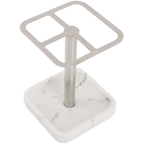 Soporte para cepillos de dientes de acero inoxidable 304 – No requiere perforación – Soporte de pared que ahorra espacio para 3 cepillos de dientes en el baño – Plateado
