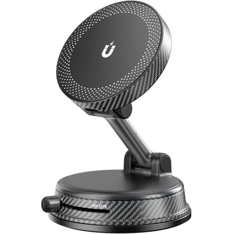 Soporte para coche con función de carga, soporte para teléfono móvil para coche con función de carga, base de succión automática, carga rápida de 15 W, apto para soportes de coche compatibles con iPho