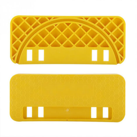 Soporte para desempaquetar tarros de miel, herramienta de plástico para raspar la miel de los cubos, soporte plano para miel para la limpieza de colmenas.
