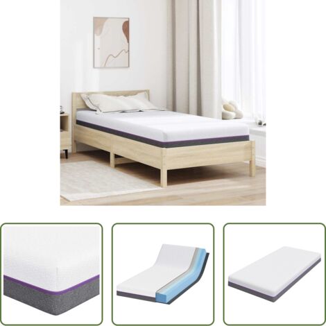 Soporte para dormir -  Colchón y gris 90 x 190 cm Tela Jacquard
